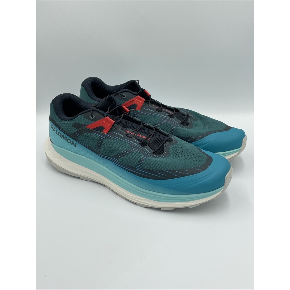Salomon Ultra‎ Glide 2 Shoes Mens Size 8 Blue Hiking Trail Running Sneakers NEW